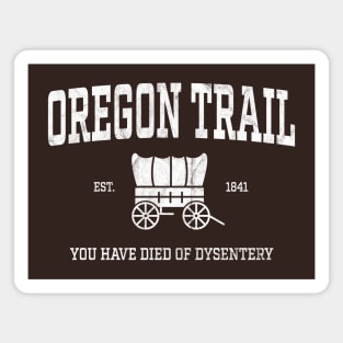 Oregon Trail You Have Died of Dysentery Magnet